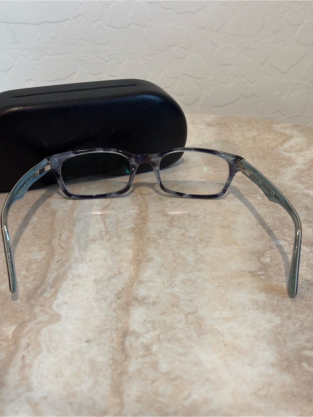Ray-Ban RB 5150 Rectangle Eyeglasses in Dark Tortoise - Picture 6 of 8